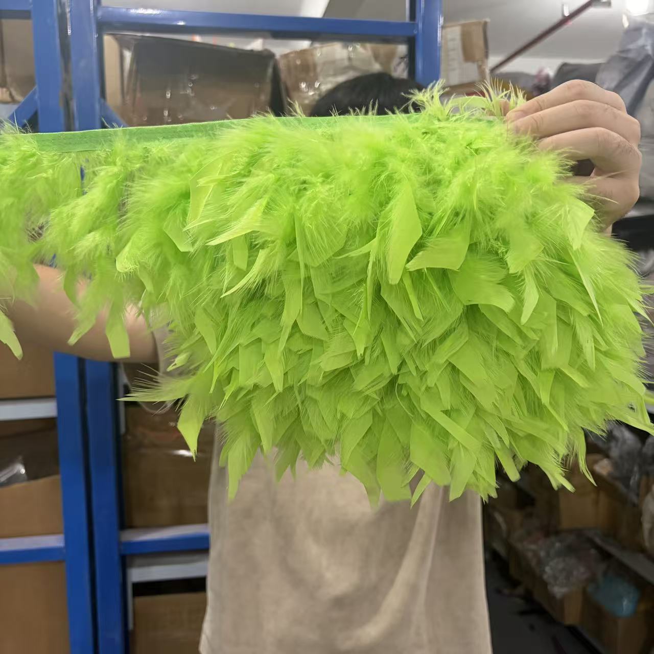 Feather Trim Marabou - 天然のトルコ産マラボウフェザートリム 1/2/5/10メートルリボン ウェディングドレス DIY縫製 パーティー ホームデコレーション