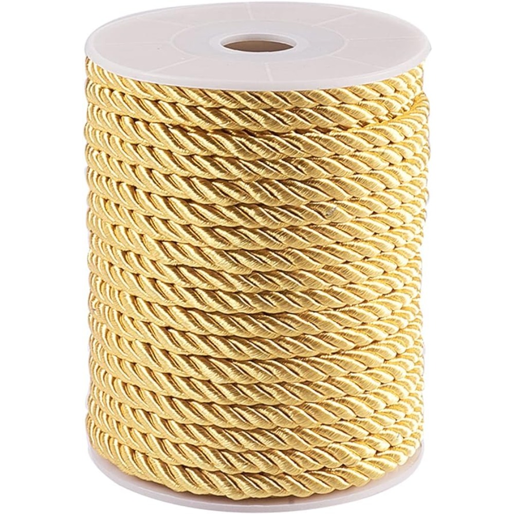 ハローゴールドロープナイロンコード、トリムシルクコード、工芸 - Cord Trim Twisted のレビューと価格