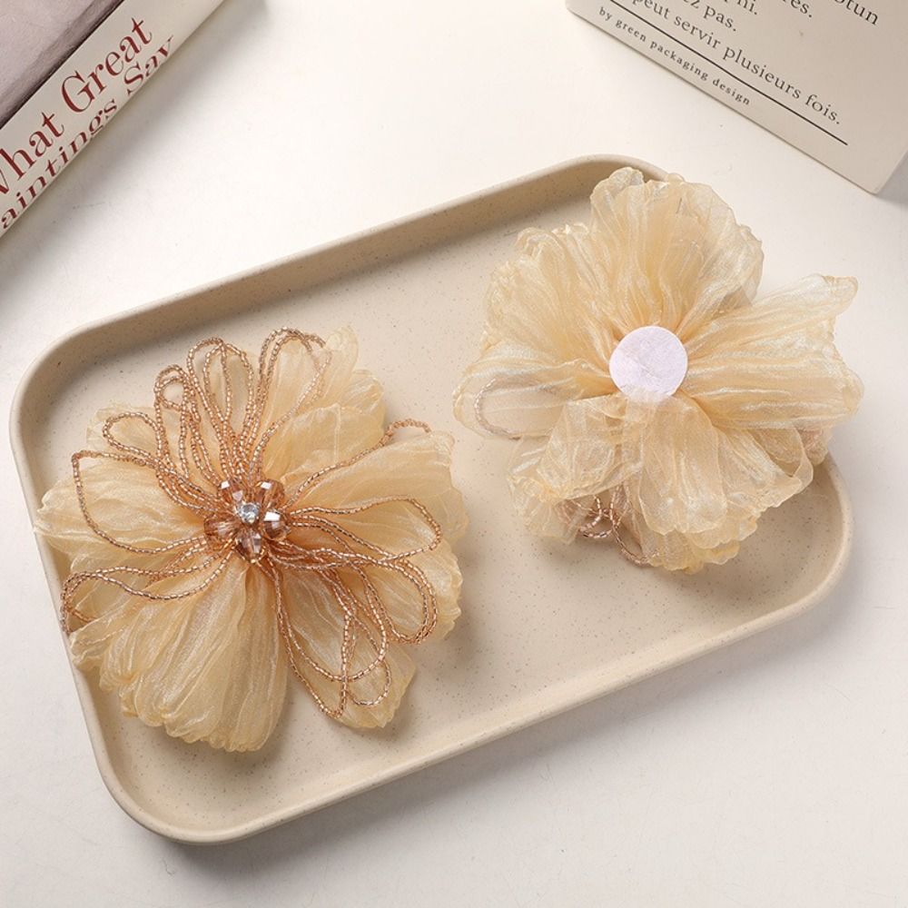 オーガンザ生地の花柄パッチ、クリスタル装飾、繊細なデザインの - Applique Patch Flower のレビューと価格