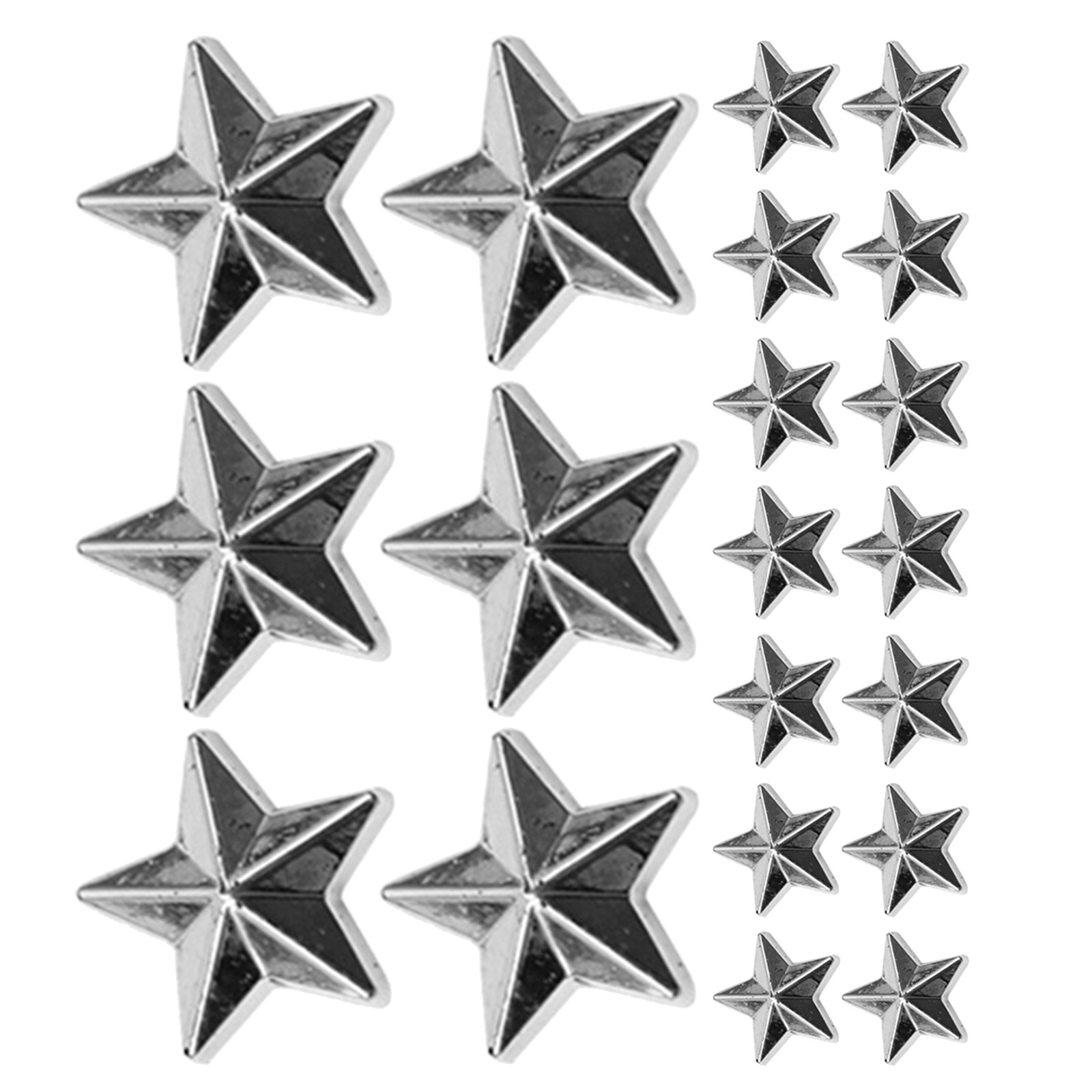 300個のアクリル製スターデコレーション、シルバーフラットバ - Embellish Craft のレビューと価格