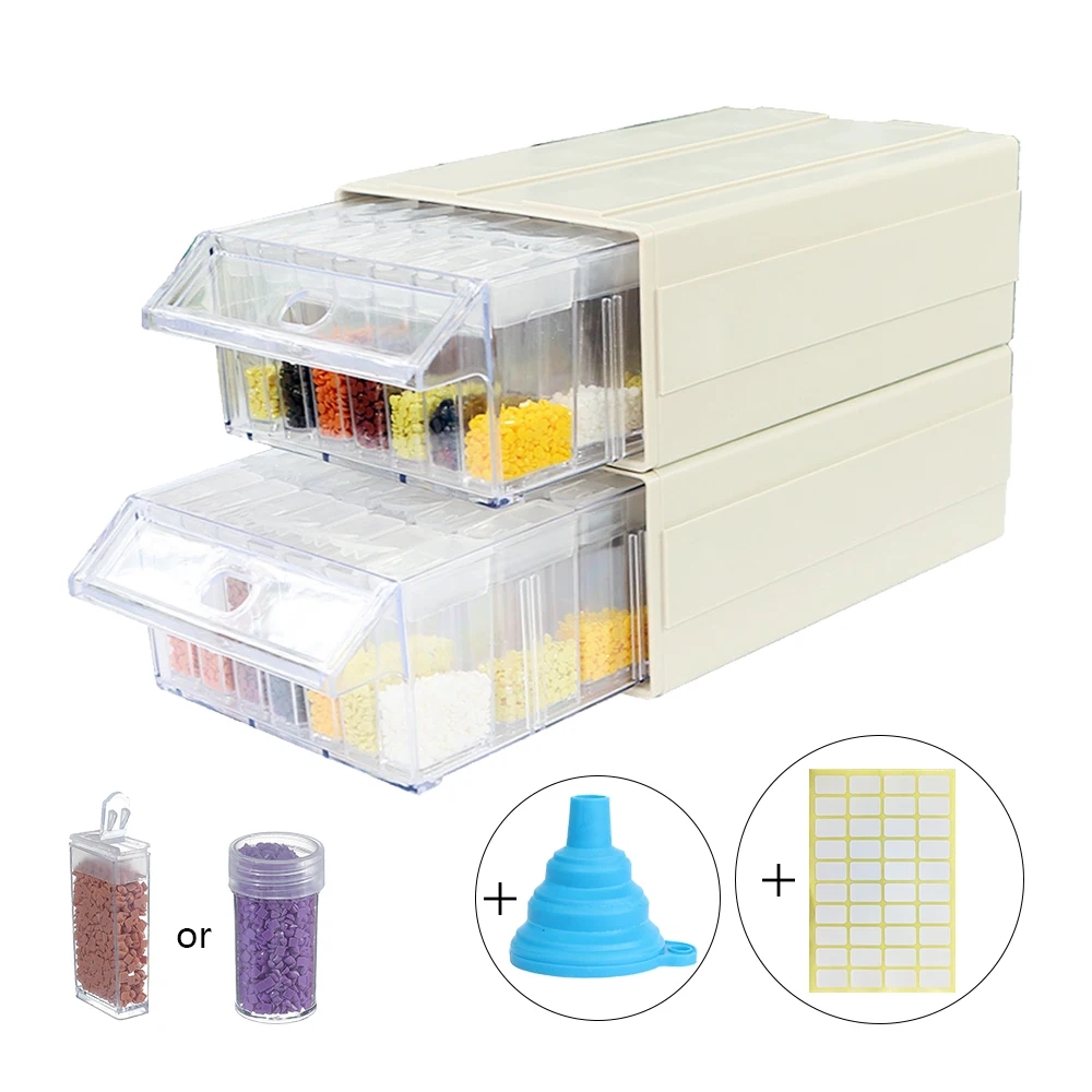 ダイヤモンドペインティングアクセサリーツールプラスチック製引 - Craft Embellishment Storage のレビューと価格