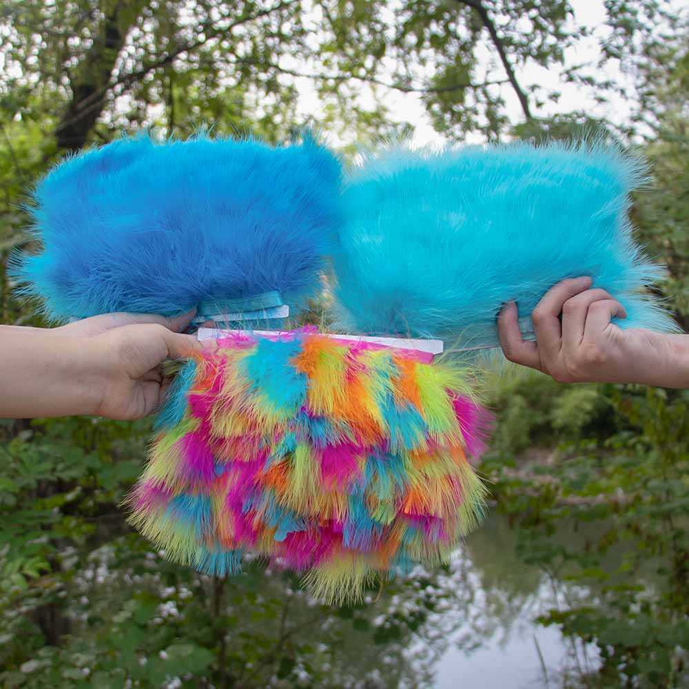 1メートル/ロット トルコ産マラボウフェザー テープフリンジ - Feather Trim Marabou のレビューと価格