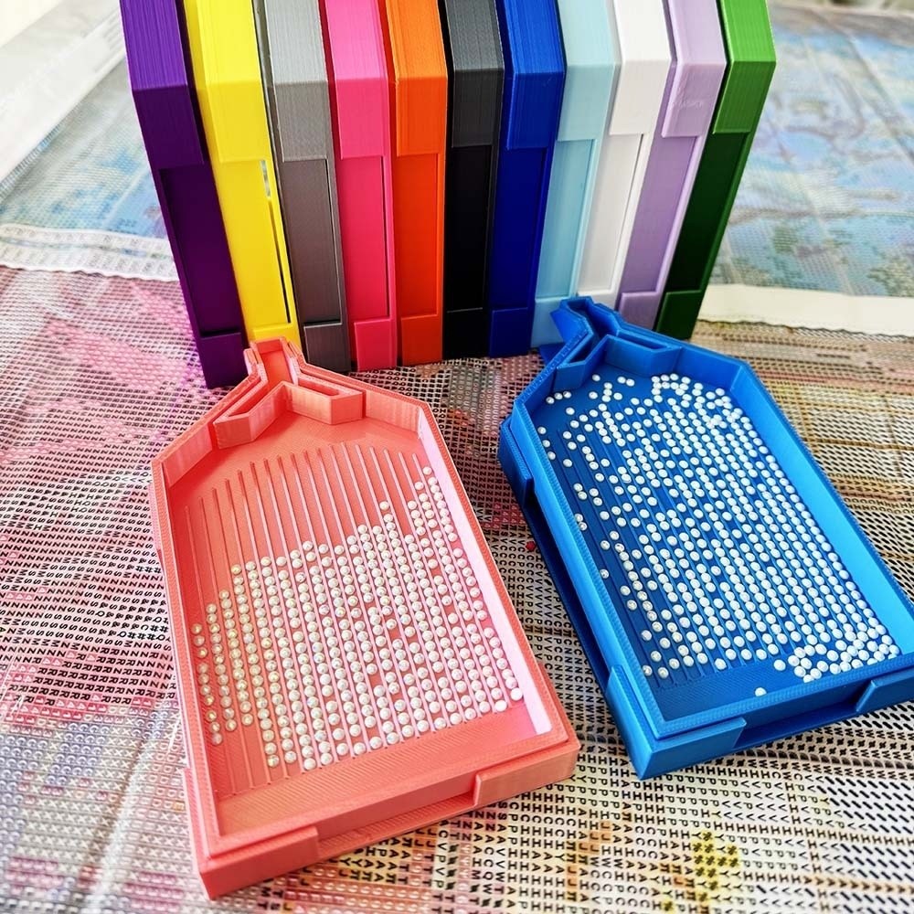 DIY クラフト大型ダイヤモンド塗装トレイ刺繍大容量ドリル収 - Craft Embellishment Storage のレビューと価格