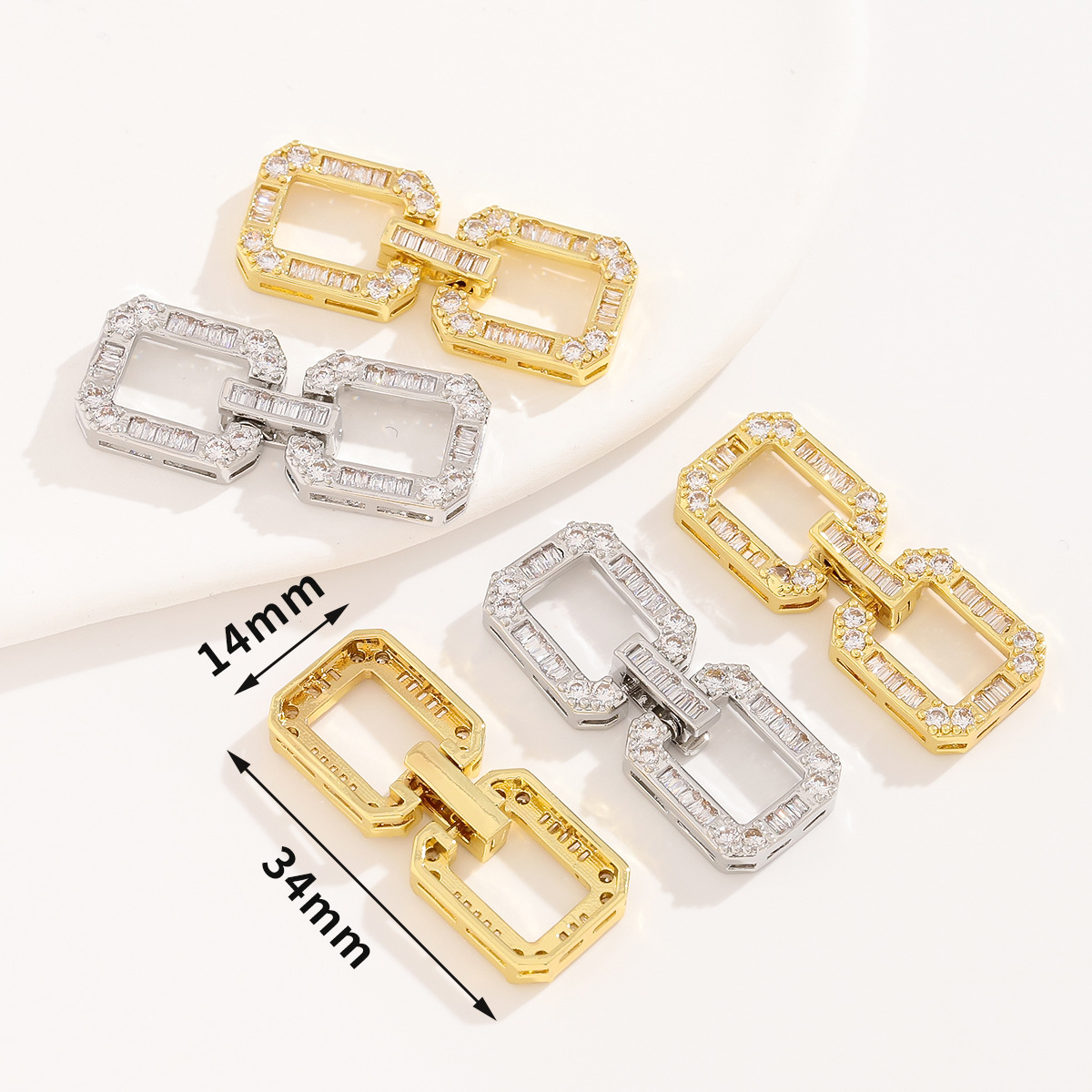 Juya 18K ゴールドメッキ装飾セクターファスナーコネク - Embroidery Craft のレビューと価格
