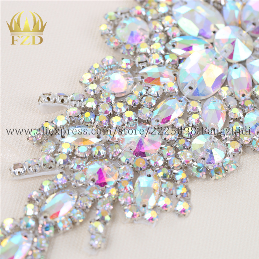 FZD 1 ピース AB ラインストーンクリスタルアップリケ - Hotfix Rhinestone Sheet のレビューと価格