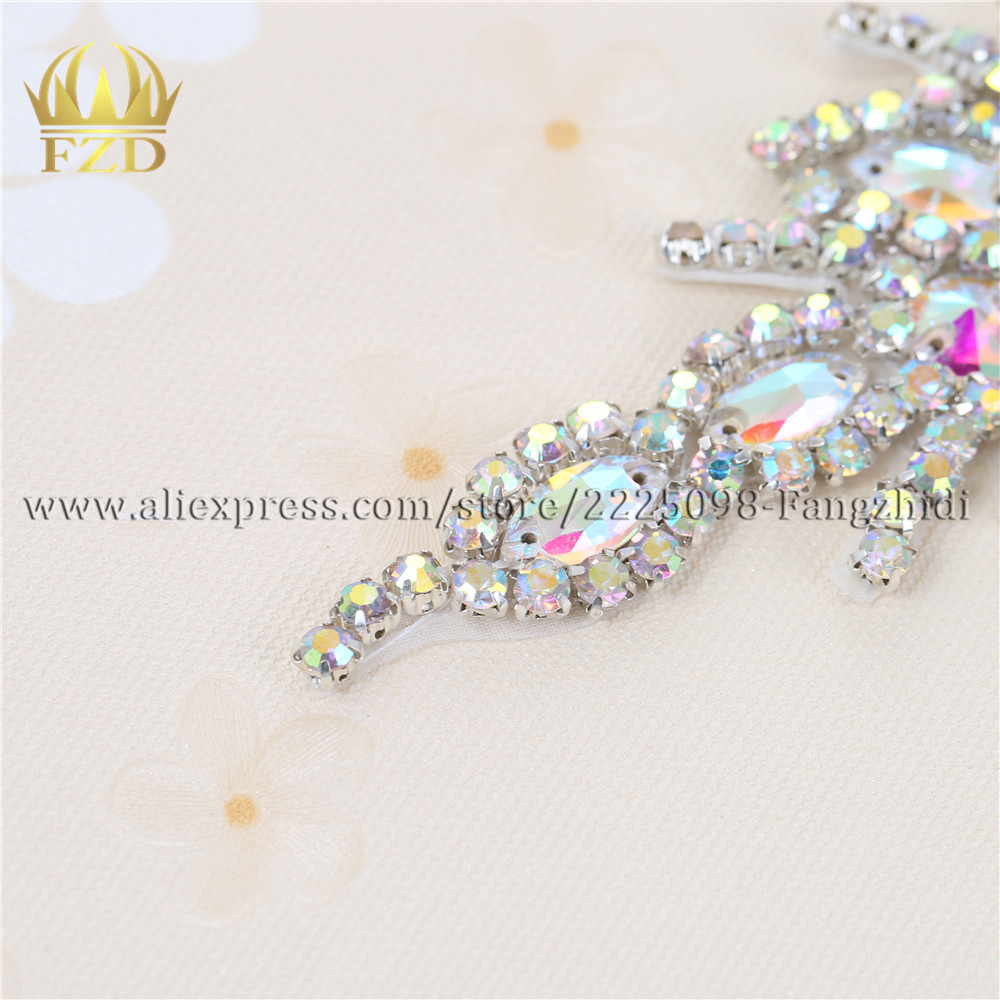 FZD 1 ピース AB ラインストーンクリスタルアップリケ - Hotfix Rhinestone Sheet のレビューと価格