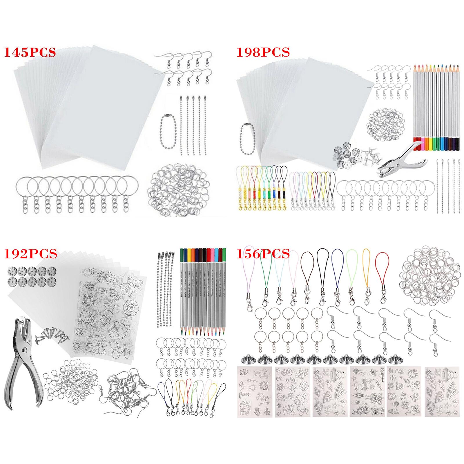 熱収縮プラスチックセット、キーホルダークラフト装飾用フィルム - Embellish Craft のレビューと価格